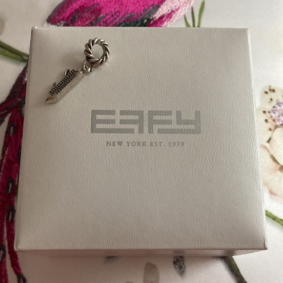 NWOT -  EFFY Dark Silvertone Cruise Ship ๐ข Hanging Slider Charm - Picture 7 of 11